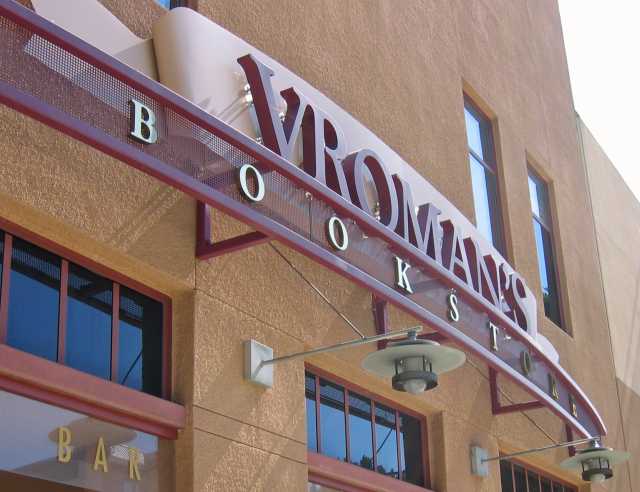 Vroman's Bookstore sign outside of their building