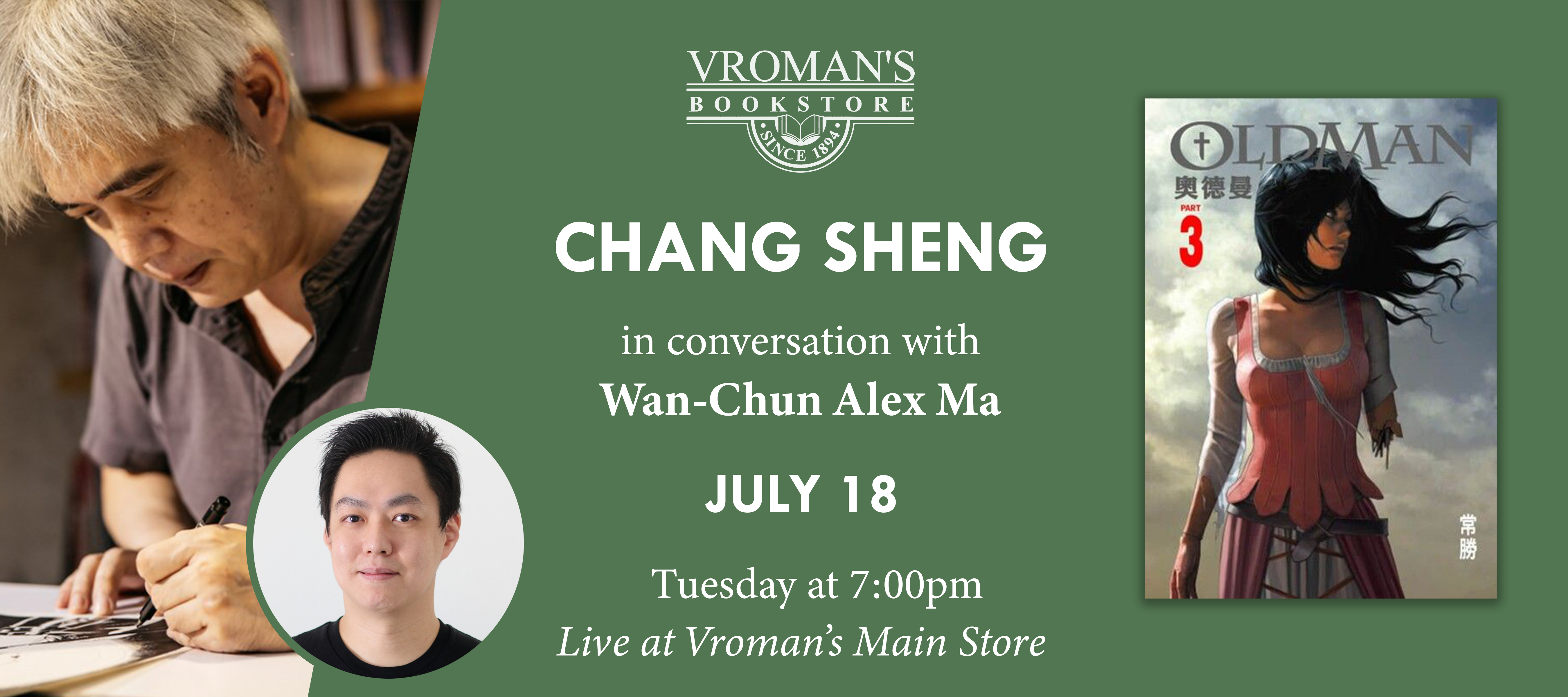 Chang Sheng, in conversation with Wan-Chun Alex Ma, presents Oldman Part 3