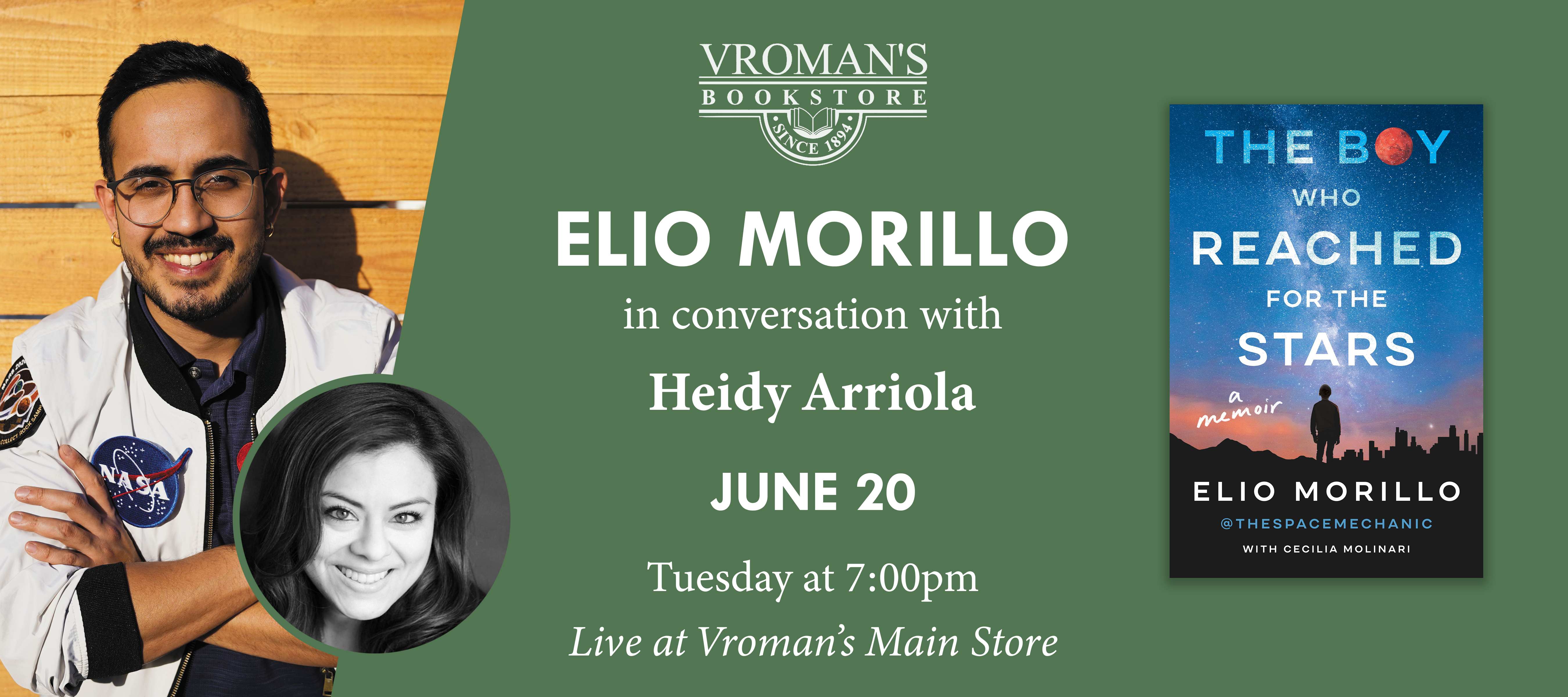 Elio Morillo, in conversation with Heidy Arriola, discusses The Boy Who Reached for the Stars: A Memoir