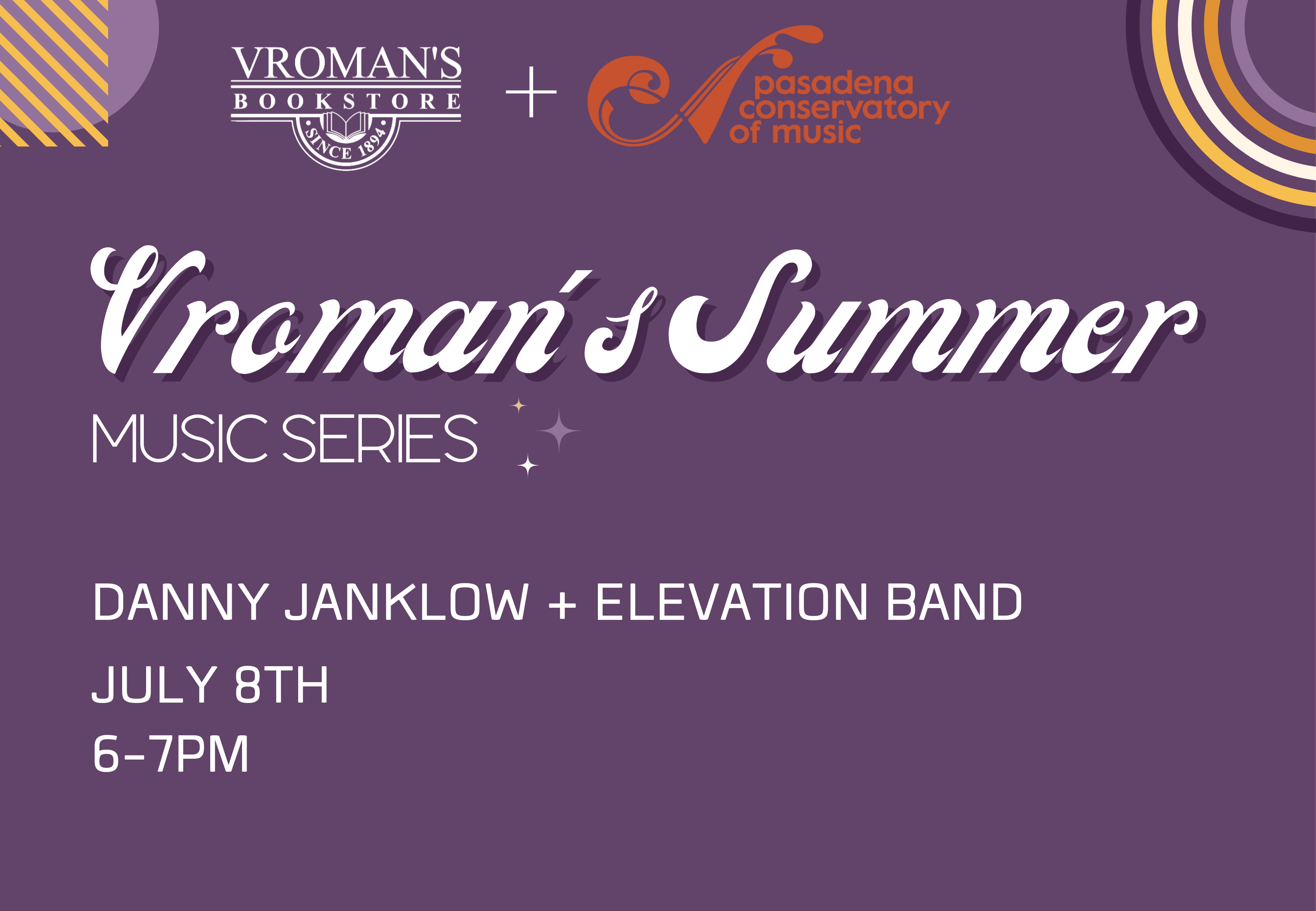 Vroman's Summer Music Series in partnership with Pasadena Conservatory of Music