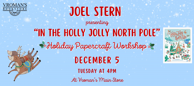 Joel Stern December 5 Craft Workshop/ Book Signing