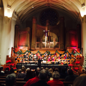 Christmas Joy Concert choir performance at FUMC