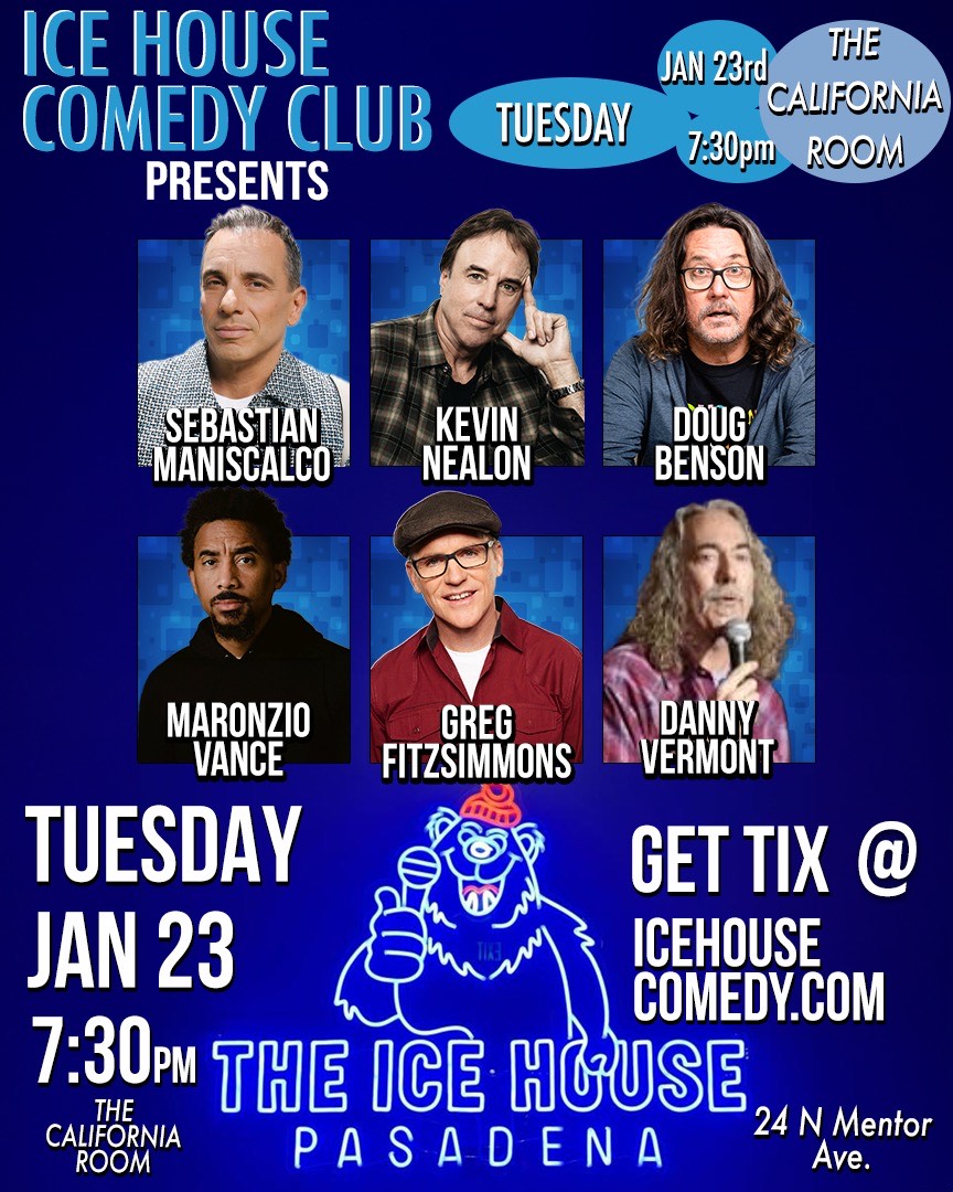 Sebastian Maniscalco Kevin Nealon Doug Benson