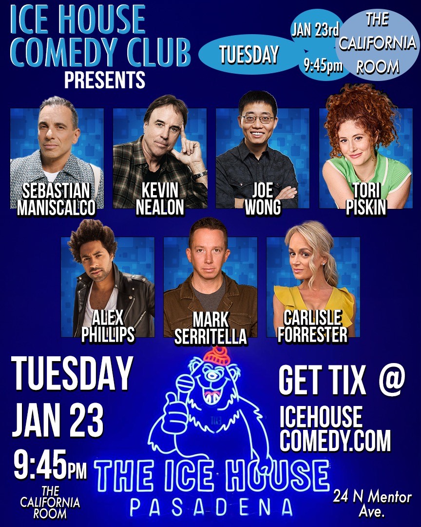 Sebastian Maniscalco, Kevin Nealon, and Joe Wong