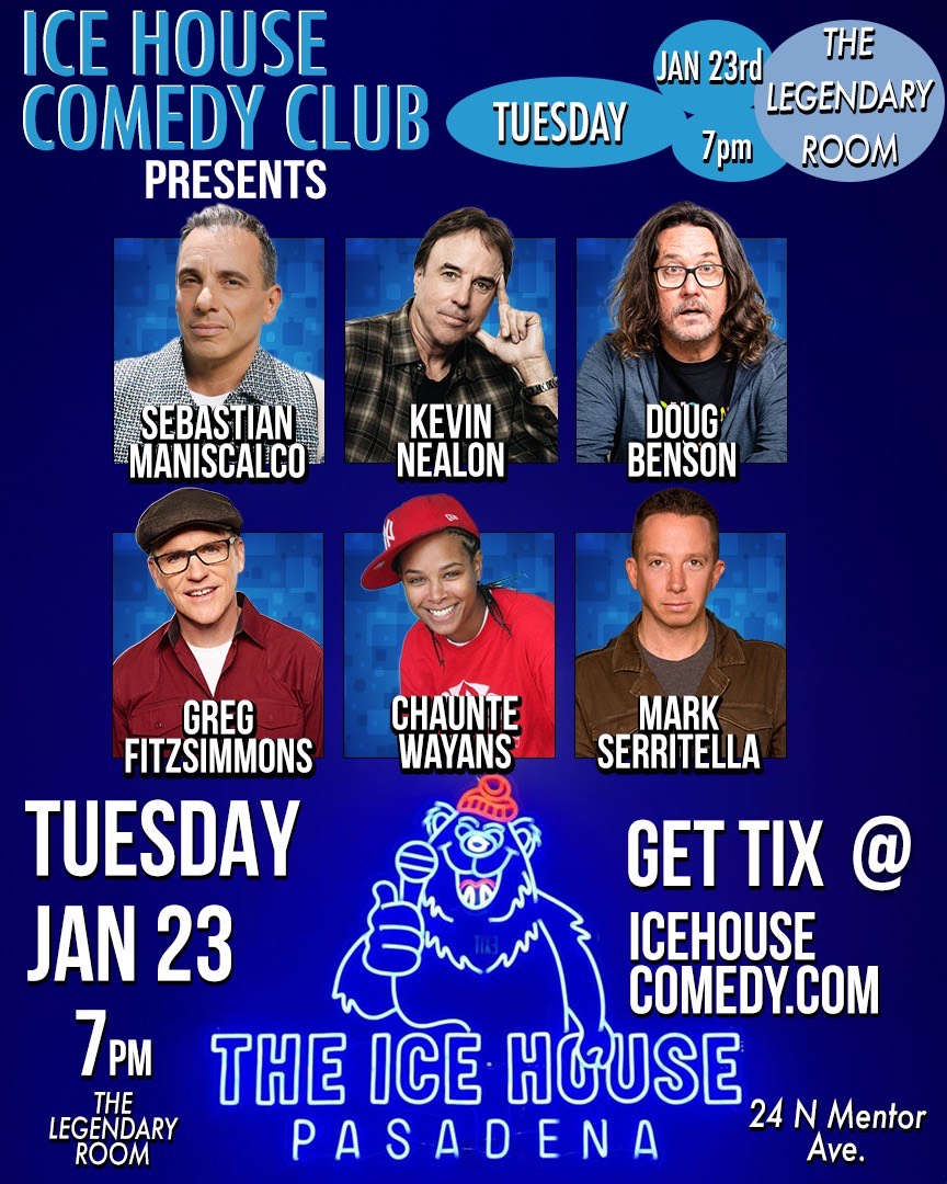 Sebastian Maniscalco Kevin Nealon Doug Benson