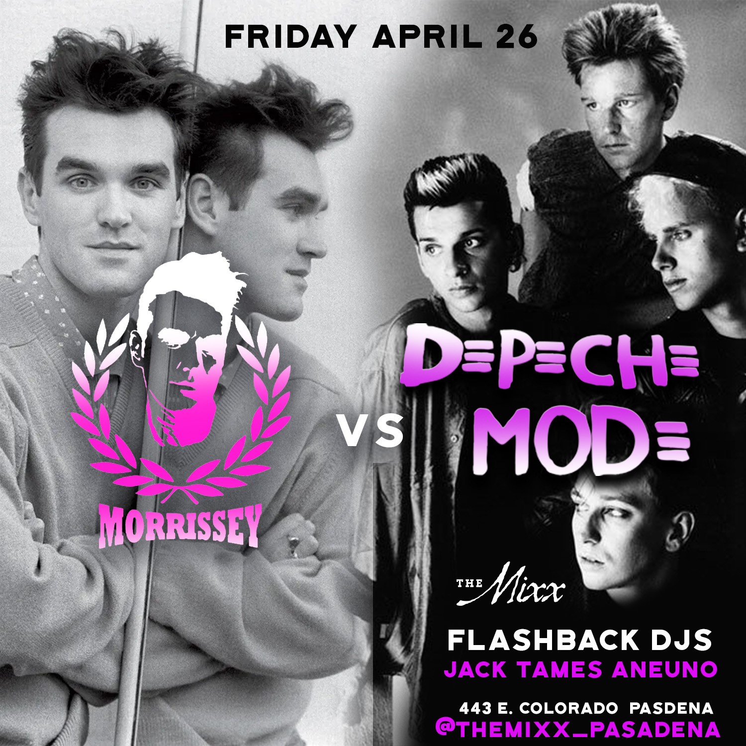 Live Double Feature to Depeche Mode, Morrissey & The Smiths