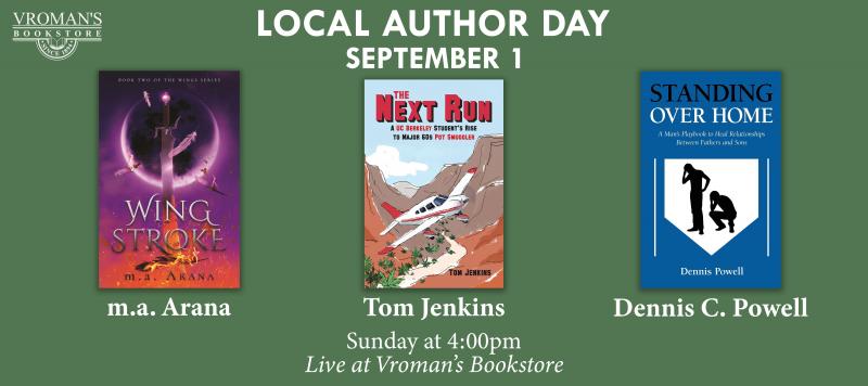 Local Authors Day Sept 1 Vroman's Bookstore Event