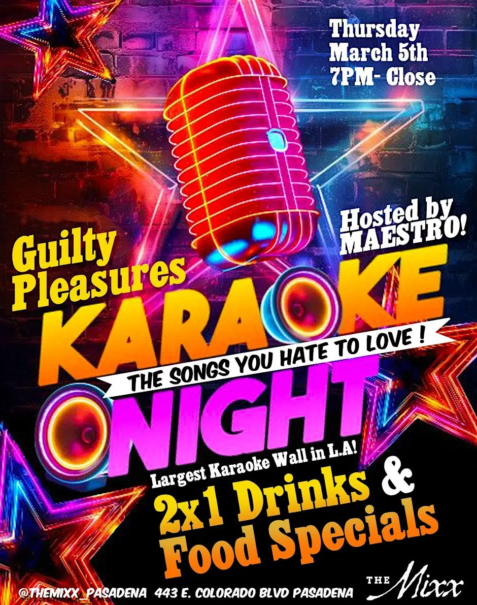 Guilty Pleasure Karaoke Night