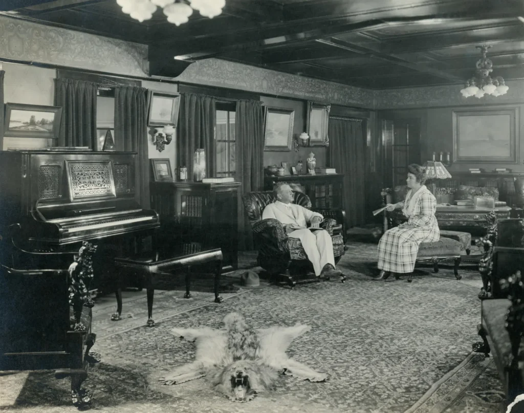 Royal and Emily in Living Room
