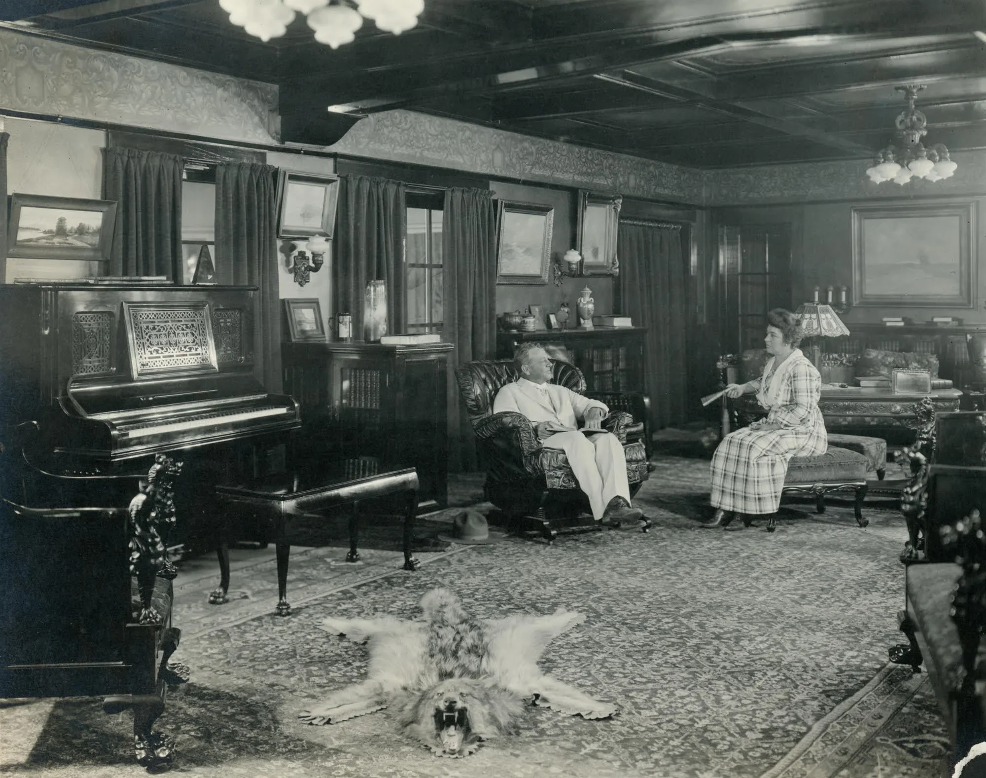 Royal and Emily in Living Room